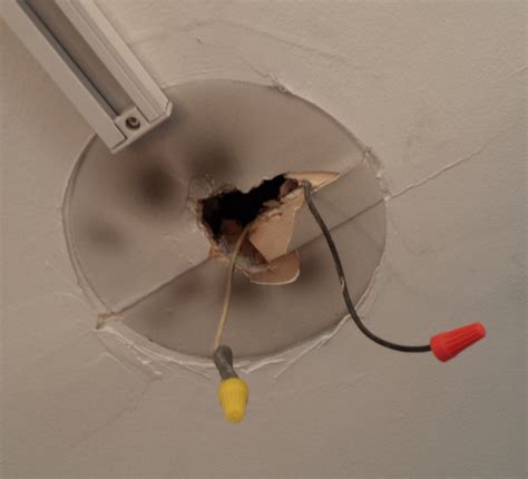 no ground wire in ceiling light fixture junction box|no ground wire in box.